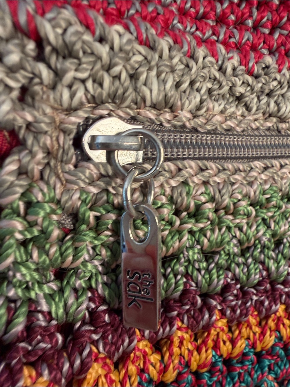 The Sak Colorful Rainbow Woven Crochet Bag - Picture 2 of 12